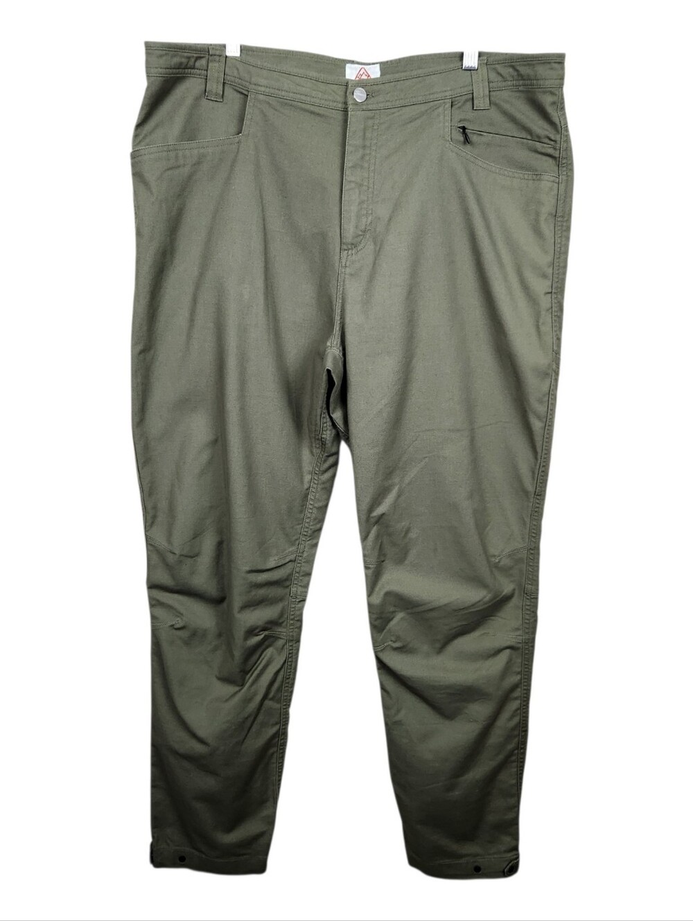Livsn Women's Flex Canvas Pants Olive Green Hiking Outdoor Durable Size 18